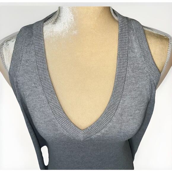 Michael Michael Kors long Sleeve Grey Cold Shoulder Sweater Dress Size XS - Picture 2 of 12